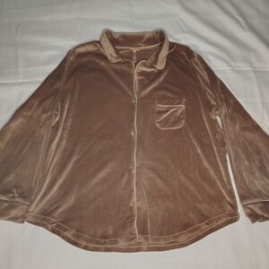 Skims Sienna Brown Pijama Style Top